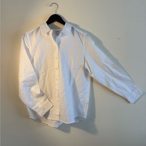 J. Crew White Casual Button Down Shirt